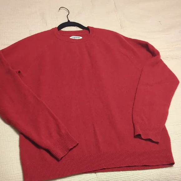 Lambswool Red Crewneck Sweater - Picture 4 of 4